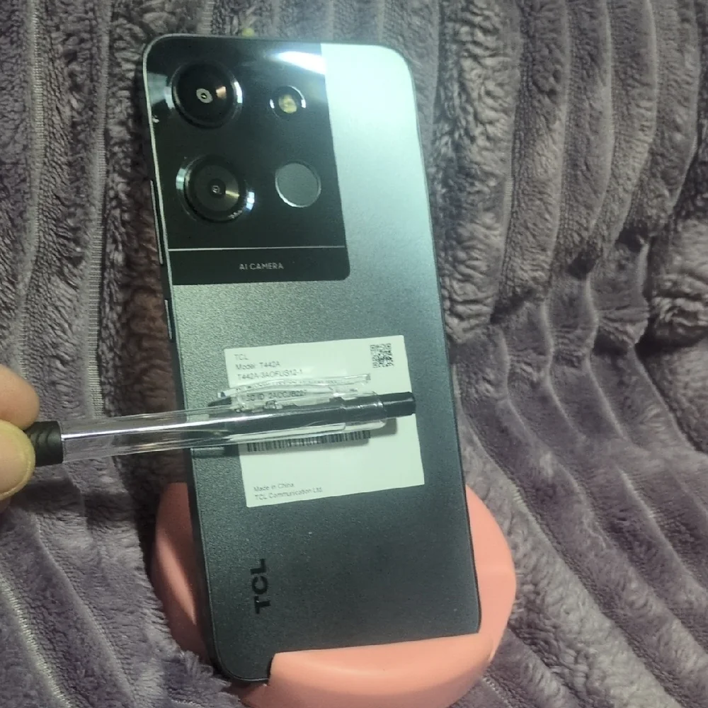 TCL Smartphone with Dual Cameras in Gray